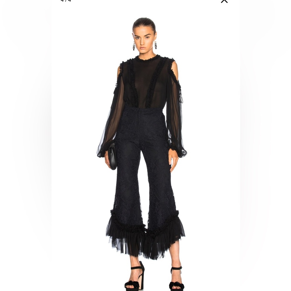 Alexis Cedric Flare Pants with Tiered Ruffle Hem - Picture 3 of 5